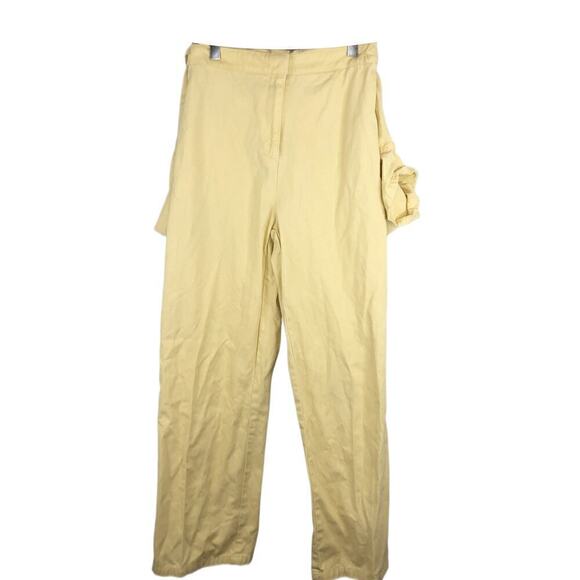 Forever 21 Patch Graphic Utility Jumpsuit Women's Size S Motor House NYC Yellow - Picture 5 of 8